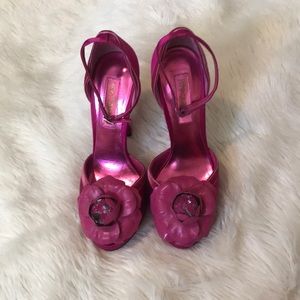 Betsy Johnson Flower High Heels
